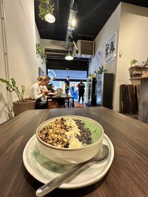 Spirulina smoothie bowl 🥣   at LUWAK in Gran Canaria