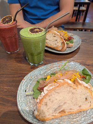 Vegan Sandwich at LUWAK in Gran Canaria
