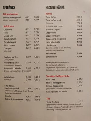 Soya or Oat milk option available at Dreher 1959 in Offenburg