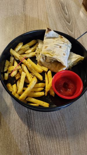 Vegan wrap at Kafka Kitap & Kafe in Pamukkale