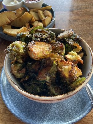 Brussels sprouts in sweet chili sauce   at Magics Beach Grill in Kailua Kona