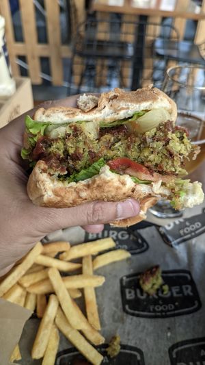 It's not a burger. It's a falafel. at A'La in Kusadasi