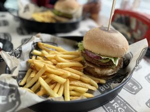 Vegan burger  at A'La in Kusadasi