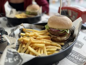 Vegan burger  at A'La in Kusadasi