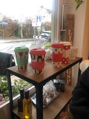 Mini-shop at JC's HouseCafe in Winterthur