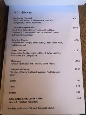 vegan breakfast (vegan zmörgrle) at JC's HouseCafe in Winterthur