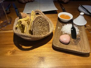 Bread and dips  at Anthony's in Meerbusch
