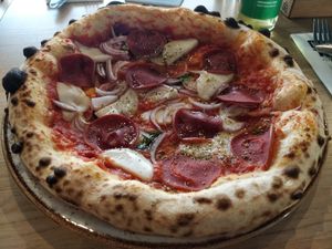 Pizza of the month: Salami Vegano (March 2023) at Napoli72H in Aachen