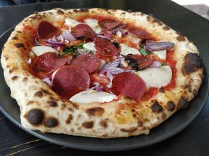 Pizza of the month: Salami Vegano (June 2023)  at Napoli72H in Aachen