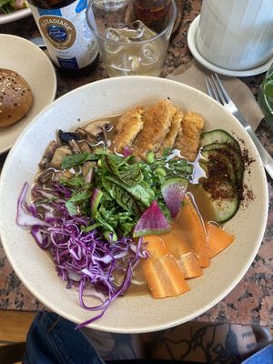 Veggie (Vegan) Ramen 🍜😛 Devoured   at Santa Hierba in Oaxaca