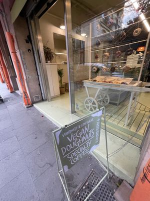 Entrance  at Areca Bakery in Barcelona
