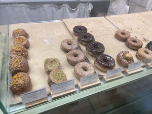 Donuts  at Areca Bakery in Barcelona