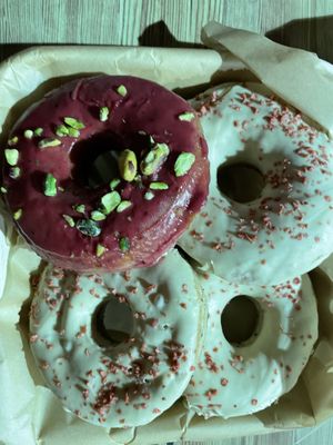 Donuts  at Areca Bakery in Barcelona