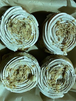 Filled nutella donuts  at Areca Bakery in Barcelona