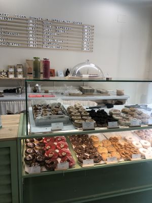 Donuts  at Areca Bakery in Barcelona