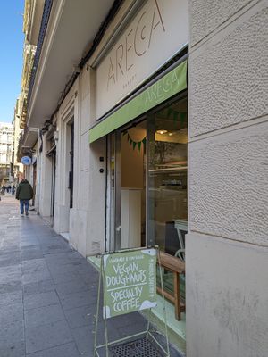 Exterior at Areca Bakery in Barcelona