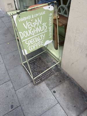 Sign  at Areca Bakery in Barcelona