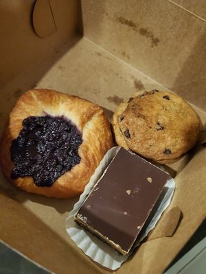 Danish, cookies and Nanaimo bar at Keepin it Vegan  in Ottawa