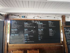 Whole menu and event listings at Underwater Vision in Utila