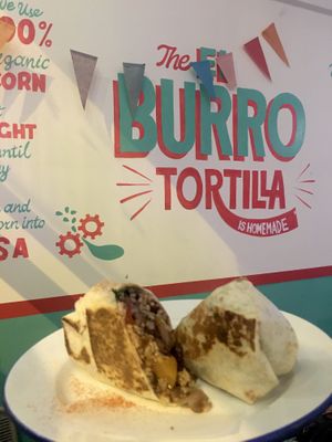 Vegan burrito!!  at El Burro Tacos y Tequila in Athens