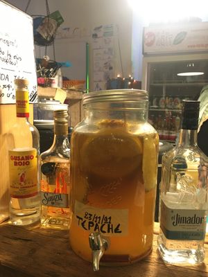 Tepache - home made pineapple drink!  at El Burro Tacos y Tequila in Athens
