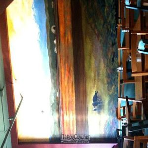 A mural of the Snohomish Valley on the wall of Grilla Bites. at Grilla Bites in Snohomish