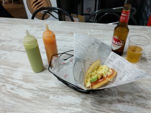 Arepa at Q'Arepas in Tenerife