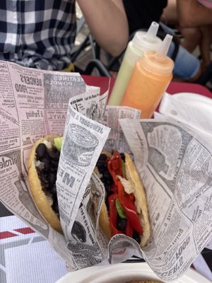 Vegan arepas   at Q'Arepas in Tenerife