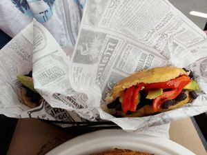 Arepas at Q'Arepas in Tenerife