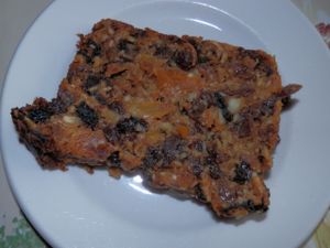 Vegan cake with no added sugar at Hillside Shire Horse Sanctuary Cafe in West Runton