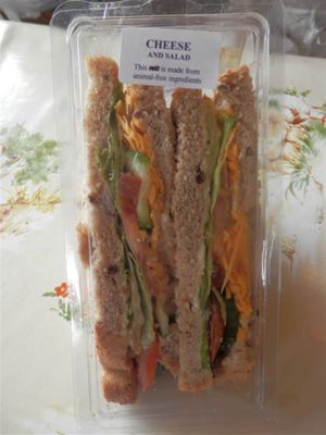 Sandwiches at Hillside Shire Horse Sanctuary Cafe in West Runton