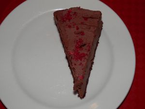Gluten free chocolate and raspberry cheesecake at Hillside Shire Horse Sanctuary Cafe in West Runton