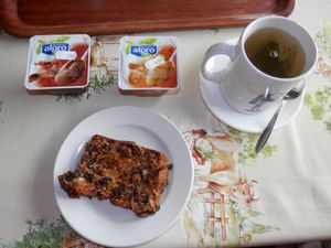 Vegan cake, desserts and hot drink at Hillside Shire Horse Sanctuary Cafe in West Runton