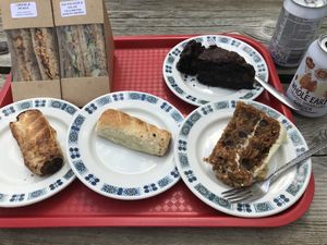 Tasty vegan lunch! at Hillside Shire Horse Sanctuary Cafe in West Runton