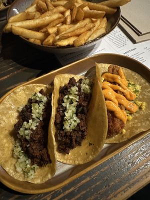 2x mushroom tacos and o1x sweet corn taco   at Saint John Craft Beer Bar in Launceston