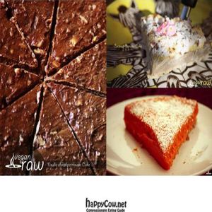 The Chef makes vegan raw cakes every week. The Specials vary, cheese cakes, mousse cakes, fruit cakes or brownies. at Mi Vida Cafe in Miami