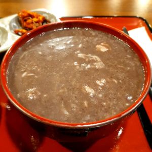 soup.. red bean and rice at Yeonhui Danpotjuk in Seoul