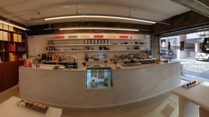 nice counter area at Better Than Alcohol in Seoul