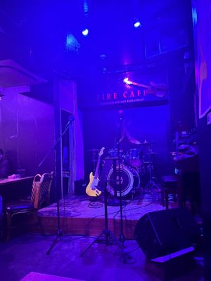   at Fire Cafe in Osaka