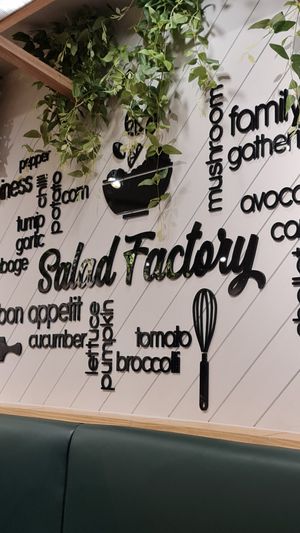Interior decor at Salad Factory in Bangkok