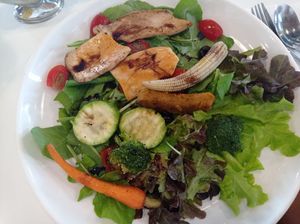 Salad with mixed grilled vegetables at Salad Factory in Bangkok