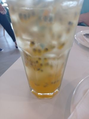 Passion fruit soda at Salad Factory in Bangkok