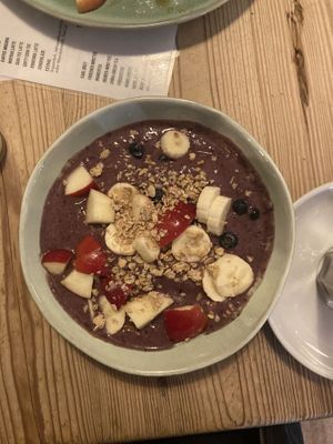 we came back a second time and tried the açaí smoothie bowl - too damn good. their chai latte is to die for as well!  at Kurt Der Kaffeeröster in Bonn