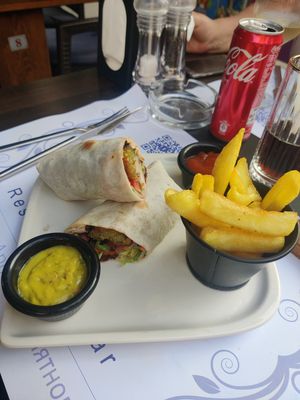 Falafel roll at Cozy Alanya in Alanya