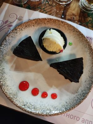 Vegan, gluten and sugar free choco brownie 🤤 at Cozy Alanya in Alanya