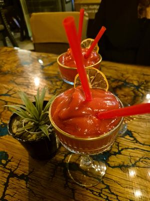 strawberry daiquiri at Cozy Alanya in Alanya