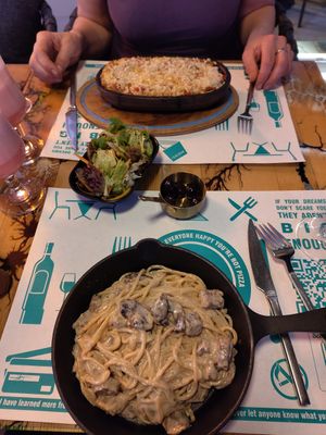 Carbonara en lasagne at Cozy Alanya in Alanya