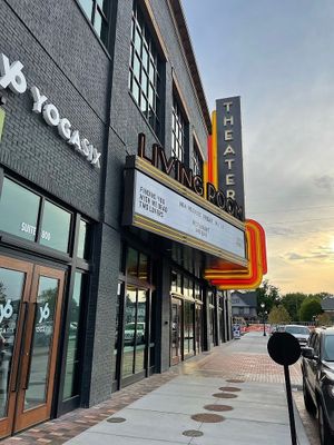 Outside at Living Room Theaters in Indianapolis