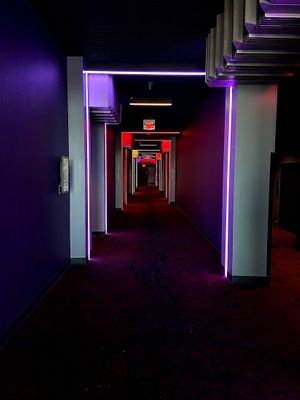 Hall at Living Room Theaters in Indianapolis