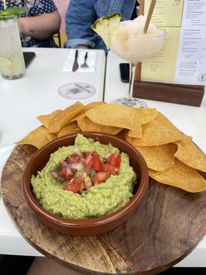 Guac and chips at Chimichangas in Bulli